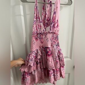 Love Shack Fancy Deanna Halter Dress